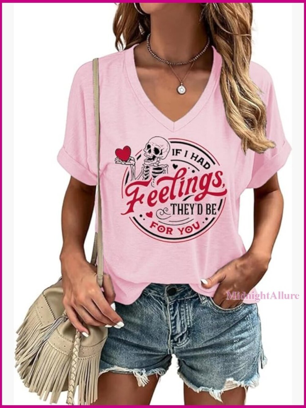 Valentines V Neck T-Shirt Love Heart Short Sleeve Tee Casual Blouse